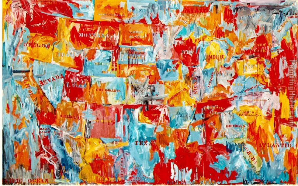 Map by Jasper Johns